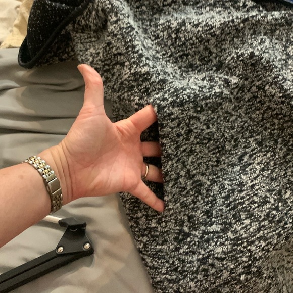 Talbots Black and Gray Faux Fur Vest - Picture 10 of 11